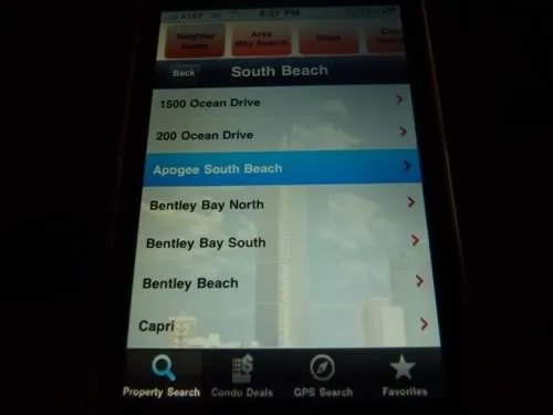 New Screen Shots of the iPhone Real Estate App Image