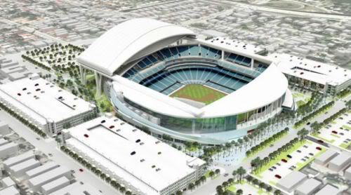 Batting Practice, First Seat Installed in Florida Marlins’ New Stadium Image