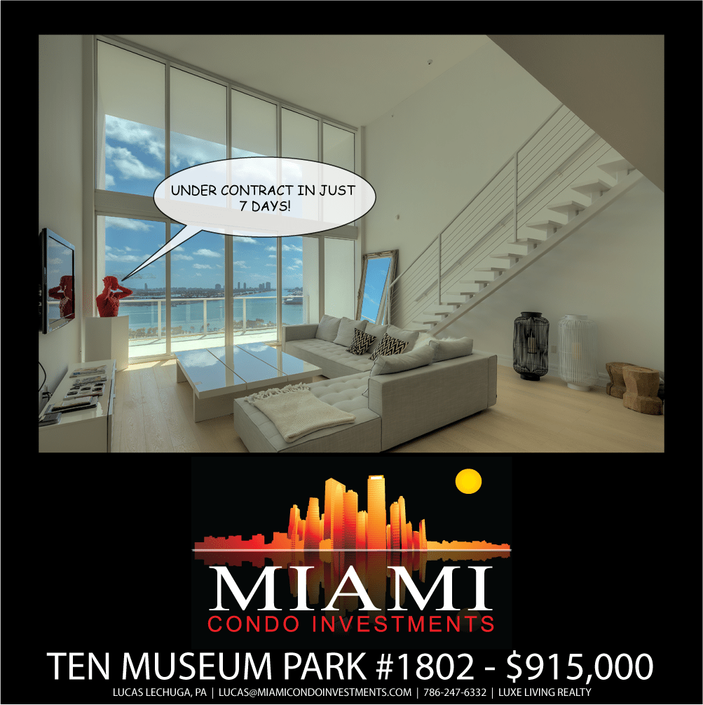 Ten Museum Park Unit 1802 Under Contract in 7 Days Image