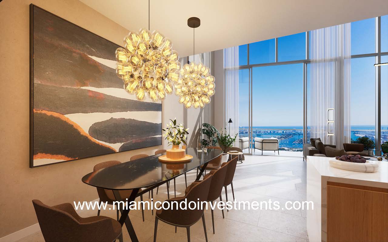 Casa Bella Dining With Downtown Views