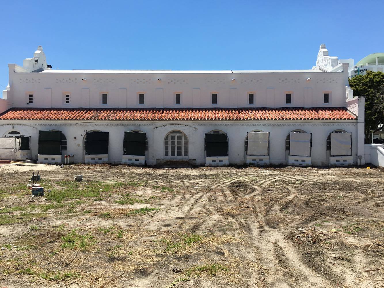 Miami Beach Community Church Courtyard Demolished Image