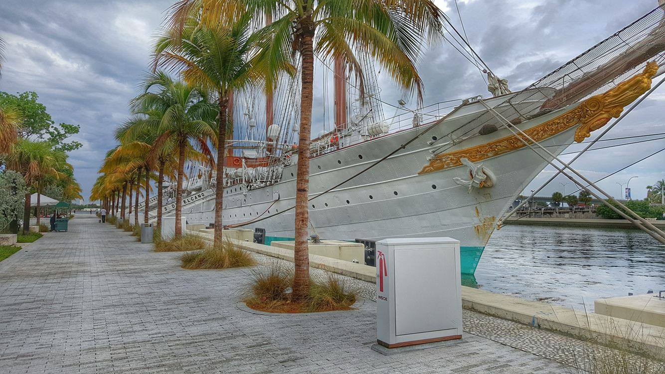 The Spanish Navy’s Tall Ship, the Juan Sebastian de Elcano, is in Town Image