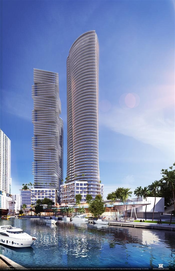 Two Big New Miami River Projects Gearing Up to Launch Sales Image