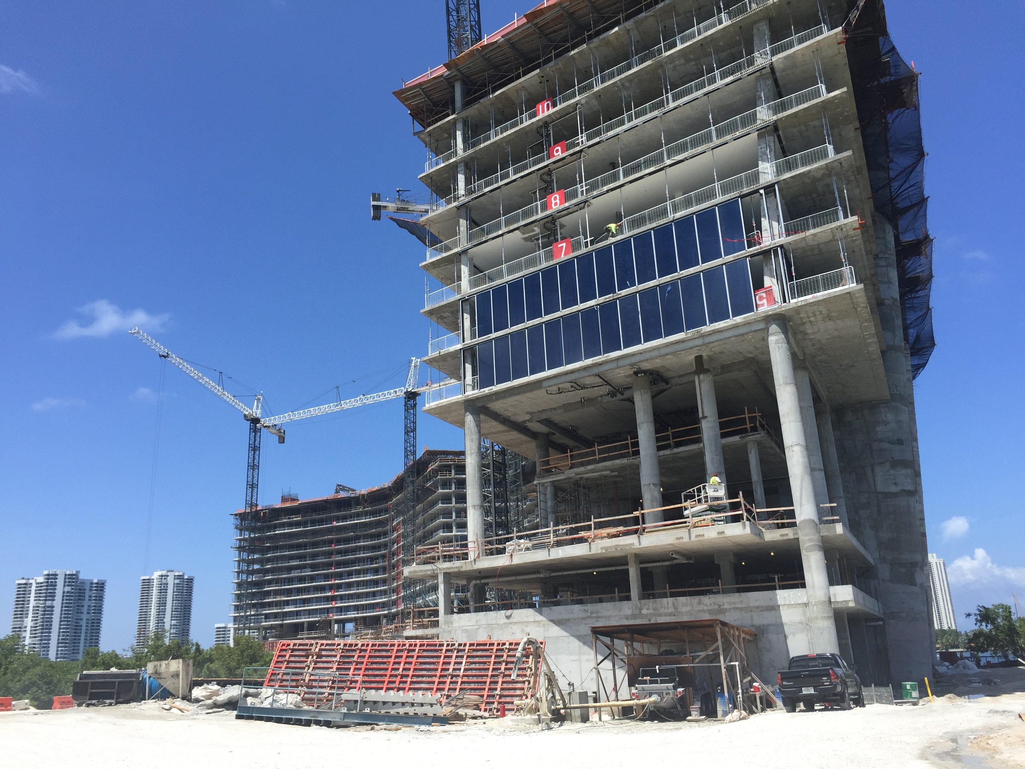 Check Out Construction at Privé, Which Has Topped Off & Finishes Next Summer Image