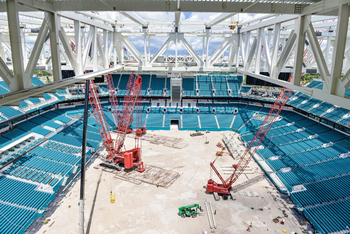 Behold, the Miami Dolphin’s Big New Stadium Gets Built in One Epic Time-lapse Video Image
