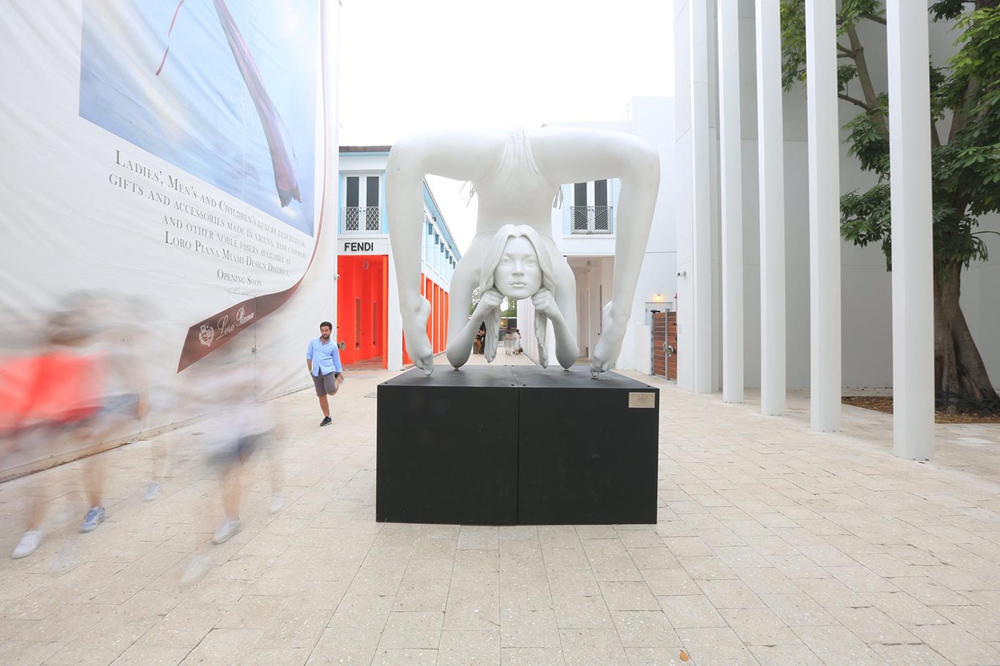 Have You Seen This Design District Sculpture of Kate Moss Doing The Splits? Image