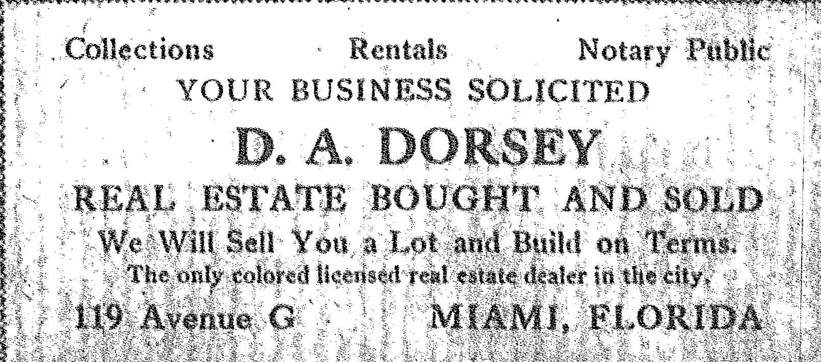 Dana Dorsey: Miami’s First Black Real Estate Developer Image