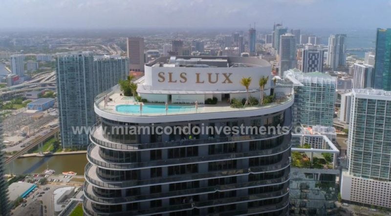 Drone Footage of the SLS Lux Rooftop Pool (Video) Image