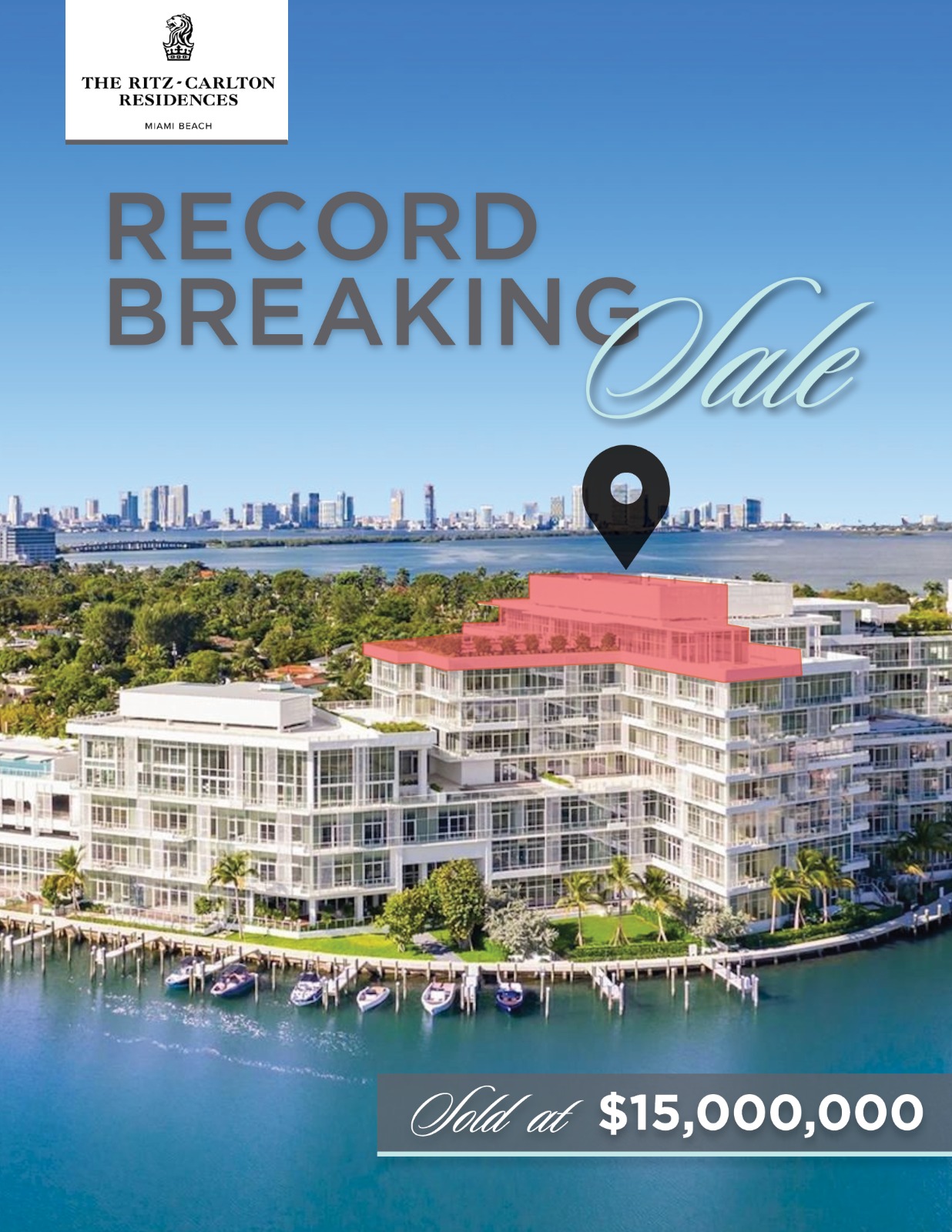 Just Sold – Penthouse 12 at The Ritz-Carlton Residences Miami Beach – Sold for $15M Image