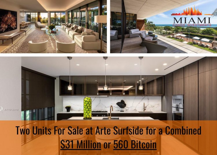 You Can Now Buy Two Arte Surfside Condos for 560 Bitcoin Image