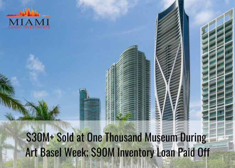 $30M+ Sold at One Thousand Museum During Art Basel Week; $90M Inventory Loan Paid Off Image