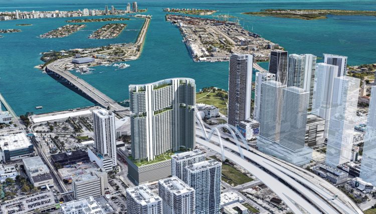 Plans Submitted in Miami for S-Shaped Mixed Use Tower Image