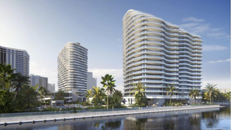 Plans for Twin Condo Towers at the Turnberry Yacht Club Proposed Image