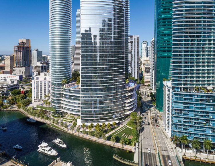 Triple Tower Development Proposed by Hyatt and Gencom on the Miami River Image