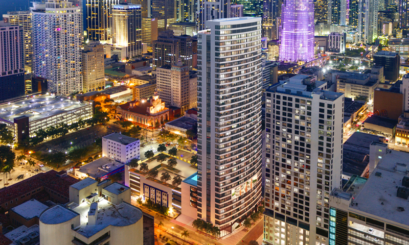 District 225 Approaches Completion, Bringing Sleek Modern Living to Downtown Miami Image
