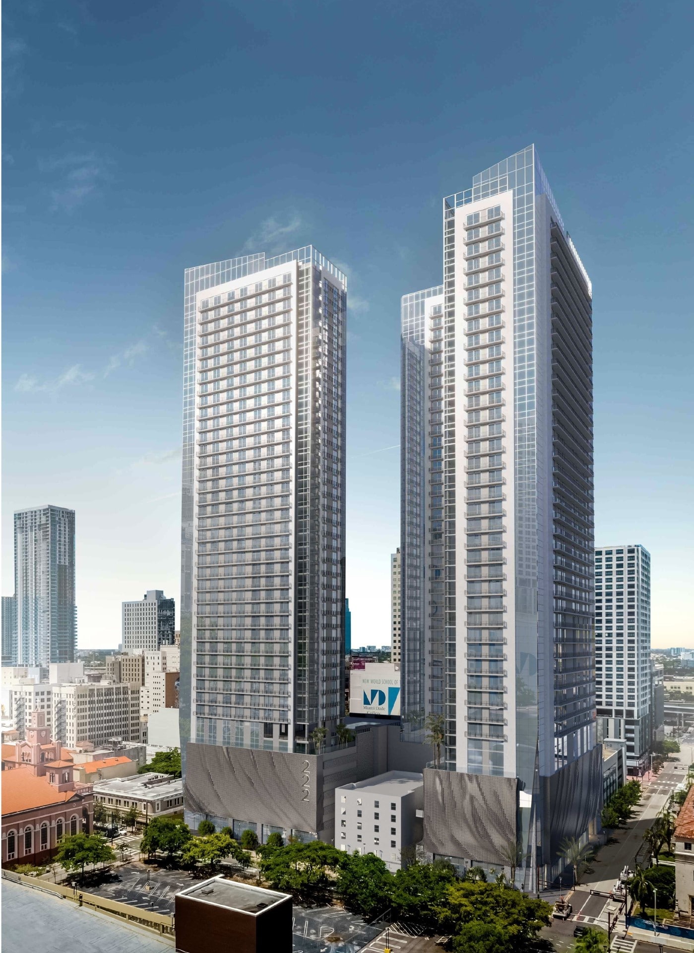 Namdar Tower One in Downtown Miami Tops Off Construction Image