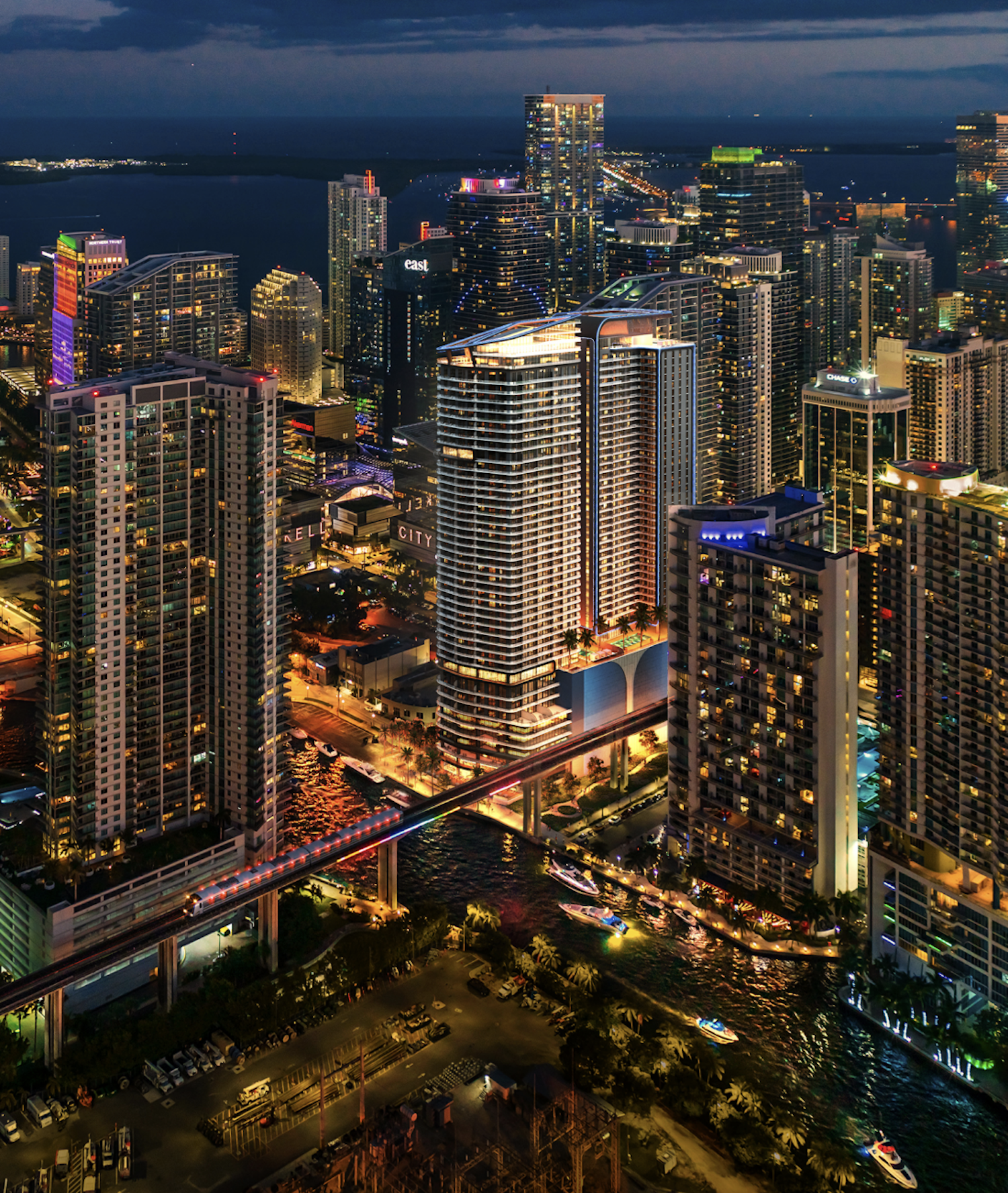 Full Plans Released for the Two Tower Development One Brickell Riverfront that includes Lofty Brickell Image