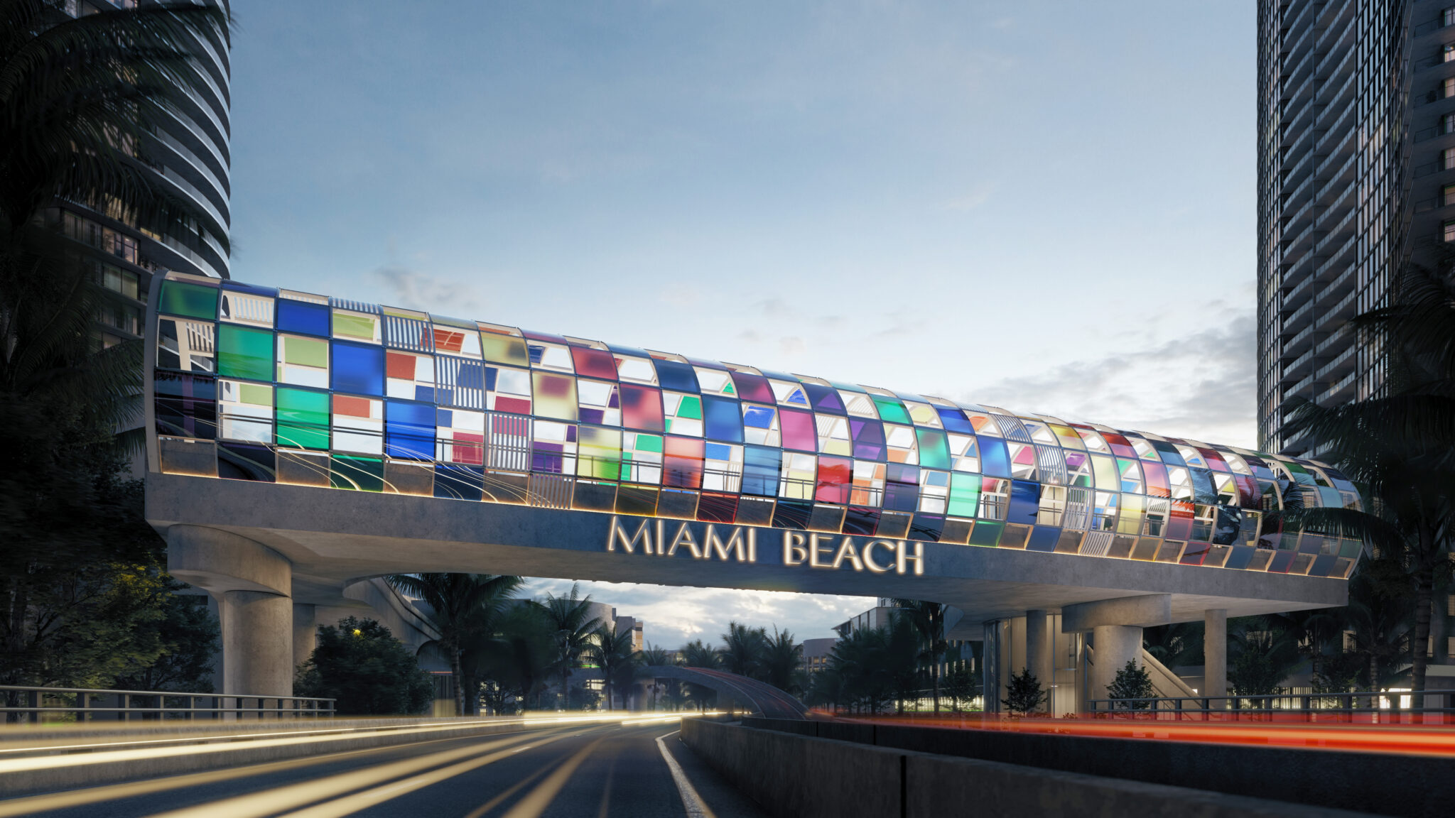 Construction Officially Begins on the Fifth Street Pedestrian Bridge in Miami Beach Image
