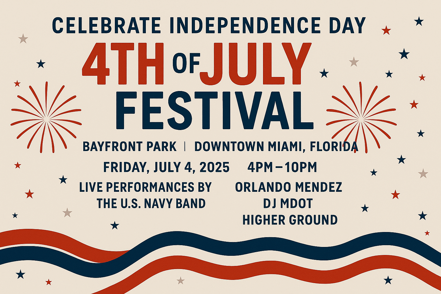 Celebrate 100 Years of Bayfront Park at Miami’s Premier 4th of July Festival Image