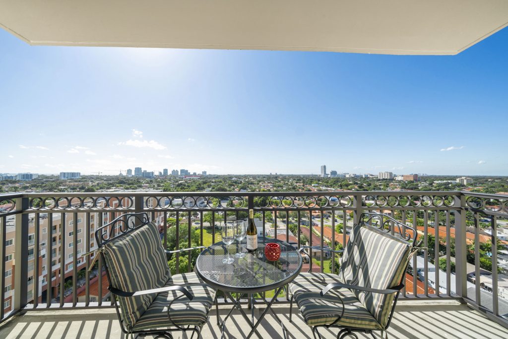 view from Miami condo balcony